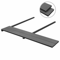Terrasplanken HKC met accessoires 20 m&sup2; 4 m grijs