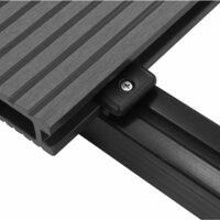 Terrasplanken HKC met accessoires 20 m&sup2; 4 m grijs