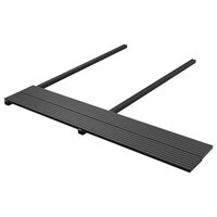 Terrasplanken met accessoires 20 m&sup2; 4 m massief HKC zwart