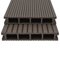 Terrasplanken HKC met accessoires 35 m&sup2; 4 m donkerbruin