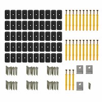 Terrasplanken HKC met accessoires 35 m&sup2; 4 m donkerbruin