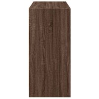 Kledingkast 77x48x102 cm bewerkt hout bruin eikenkleurig