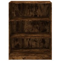 Kledingkast 77x48x102 cm bewerkt hout gerookt eikenkleurig