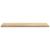 Vensterbanken 2 st onbehandeld 140x40x2 cm massief eikenhout