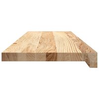Vensterbanken 2 st onbehandeld 80x30x2 cm massief eikenhout