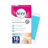 Veet Ontharingspads Lichaam Veet Bandas De Cera Gevoelige Huid (16 Stuks)