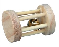 Trixie Speelrol Hout Met Bel 7X5 CM