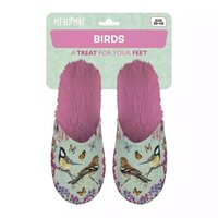 Merkloos Pantoffel Tuinvogels Groen / Roze MAAT 39-42