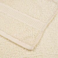 6-delige Handdoekenset 360 g/m&sup2; 100% katoen cr&egrave;mekleurig
