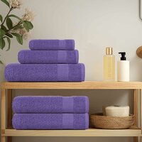 8-delige Handdoekenset 360 g/m&sup2; 100% katoen paars