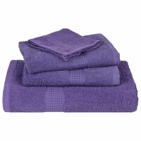 8-delige Handdoekenset 360 g/m&sup2; 100% katoen paars