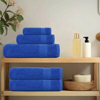 8-delige Handdoekenset 360 g/m&sup2; 100% katoen blauw