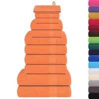 12-delige Handdoekenset 360 g/m&sup2; 100% katoen oranje