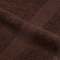 6-delige Handdoekenset 360 g/m&sup2; 100% katoen bruin