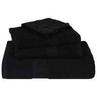 12-delige Handdoekenset 360 g/m&sup2; 100% katoen zwart