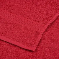 6-delige Handdoekenset 360 g/m&sup2; 100% katoen rood