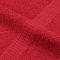 6-delige Handdoekenset 360 g/m&sup2; 100% katoen rood
