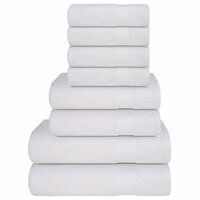 8-delige Handdoekenset 360 g/m&sup2; 100% katoen wit