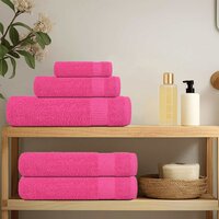 8-delige Handdoekenset 360 g/m&sup2; 100% katoen roze