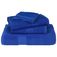 6-delige Handdoekenset 360 g/m&sup2; 100% katoen blauw