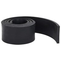 Rubberen rand voor sneeuwploeg 180x10x1 cm zwart