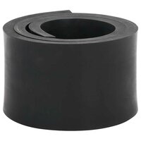Rubberen rand voor sneeuwploeg 80x8x1 cm zwart