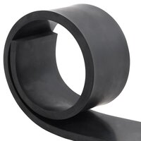 Rubberen rand voor sneeuwploeg 80x8x1 cm zwart