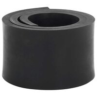 Rubberen rand voor sneeuwploeg 120x10x1 cm zwart