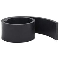 Rubberen rand voor sneeuwploeg 120x10x1 cm zwart