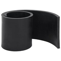 Rubberen rand voor sneeuwploeg 120x15x1 cm zwart