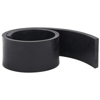 Rubberen rand voor sneeuwploeg 100x8x1 cm zwart