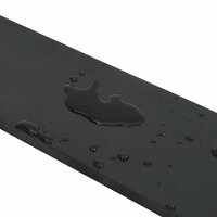 Rubberen rand voor sneeuwploeg 120x8x1 cm zwart