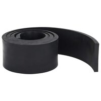 Rubberen rand voor sneeuwploeg 200x10x1 cm zwart