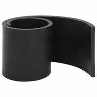 Rubberen rand voor sneeuwploeg 100x15x1 cm zwart