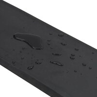 Rubberen rand voor sneeuwploeg 180x15x2 cm zwart