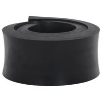 Rubberen rand voor sneeuwploeg 100x10x2 cm zwart