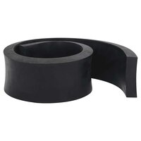 Rubberen rand voor sneeuwploeg 100x10x2 cm zwart