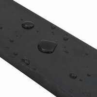 Rubberen rand voor sneeuwploeg 100x10x2 cm zwart