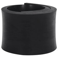 Rubberen rand voor sneeuwploeg 80x15x2 cm zwart