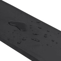 Rubberen rand voor sneeuwploeg 80x15x2 cm zwart