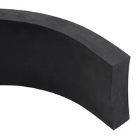 Rubberen rand voor sneeuwploeg 100x8x2 cm zwart