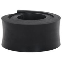 Rubberen rand voor sneeuwploeg 80x8x2 cm zwart