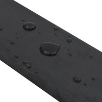 Rubberen rand voor sneeuwploeg 150x10x2 cm zwart