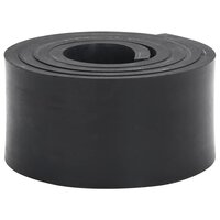 Rubberen rand voor sneeuwploeg 200x8x1 cm zwart