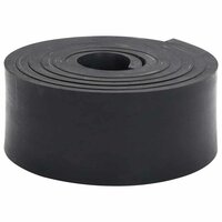 Rubberen rand voor sneeuwploeg 250x10x1 cm zwart