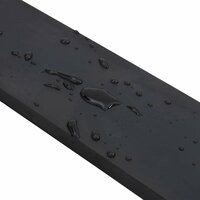 Rubberen rand voor sneeuwploeg 250x10x1 cm zwart