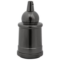 Lamphouders 2 st glanzend zwart E27