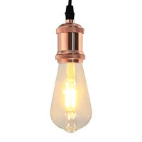 Lamphouders 2 st ros&eacute;goud E27