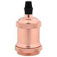 Lamphouders 2 st ros&eacute;goud E27