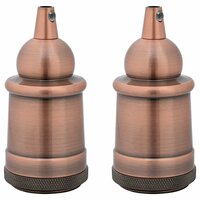 Lamphouders 2 st rood brons E27